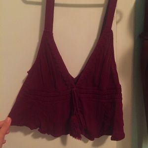 Forever 21 Garnet Crop Top
